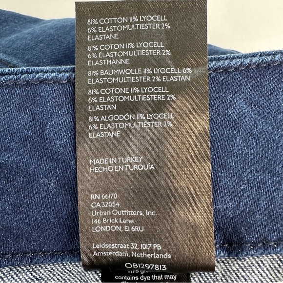 Anthropologie Pilcro The Skipper Cropped Wide-Leg Jeans Dark Denim Blue Size 34 - Picture 14 of 16